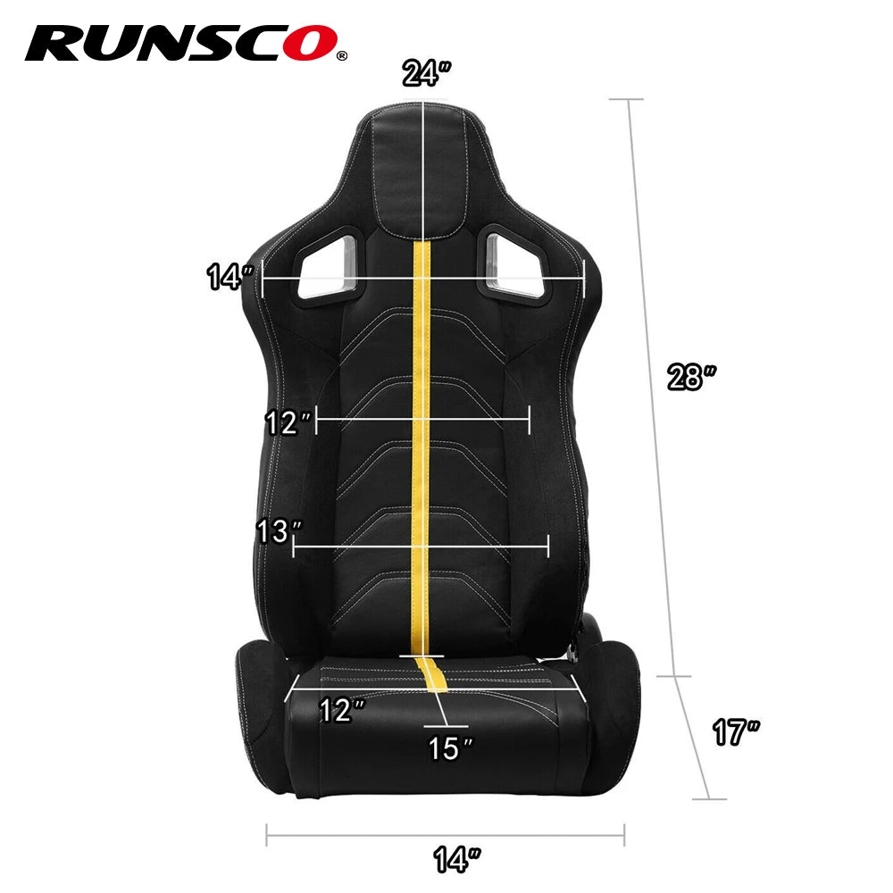 Bancos esportivos Runsco Estilo Racing