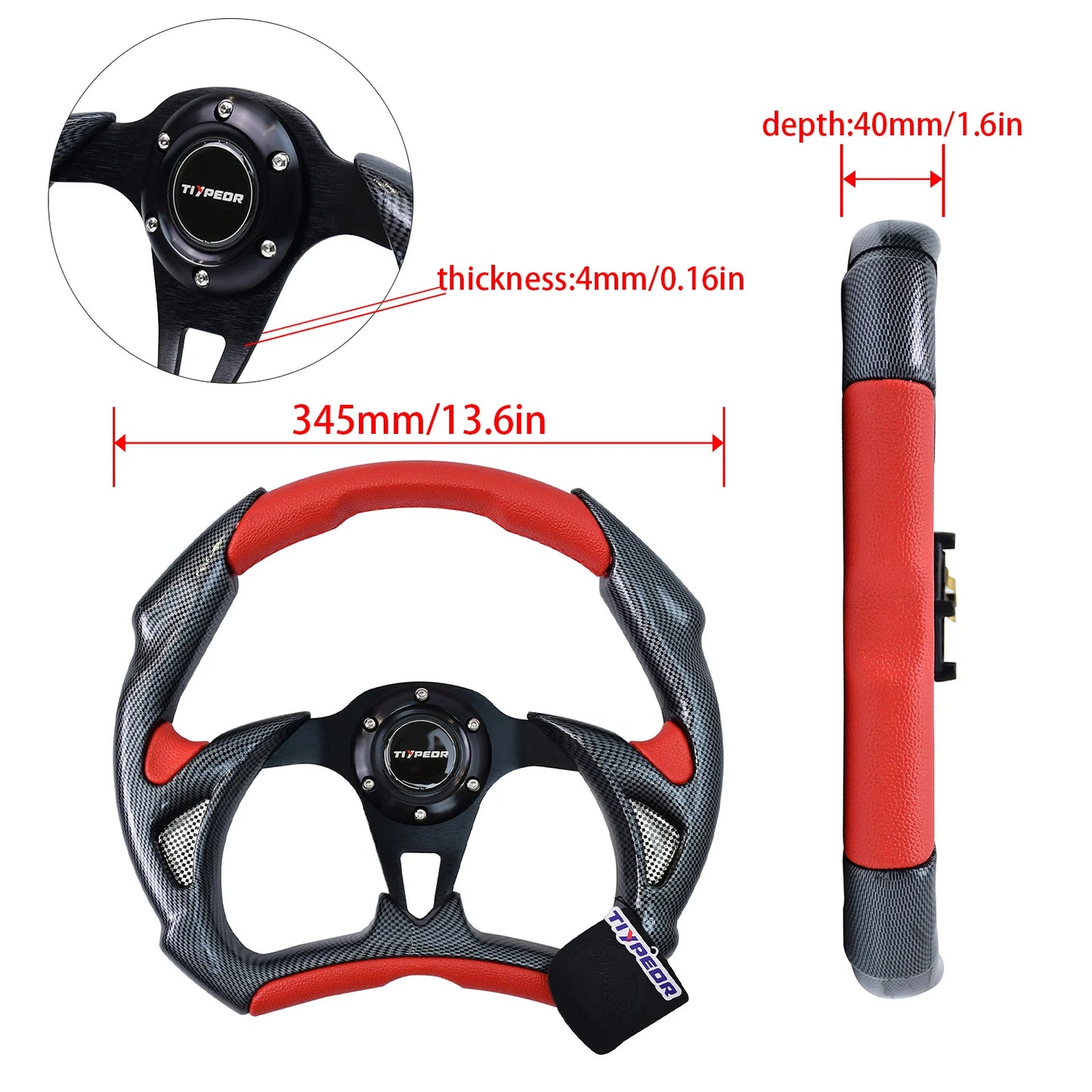 Volante Esportivo Tiypeor D-Type