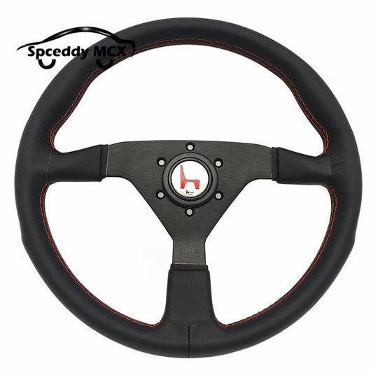 Volante  Esportivo MOMO Racing de Couro com logo Honda