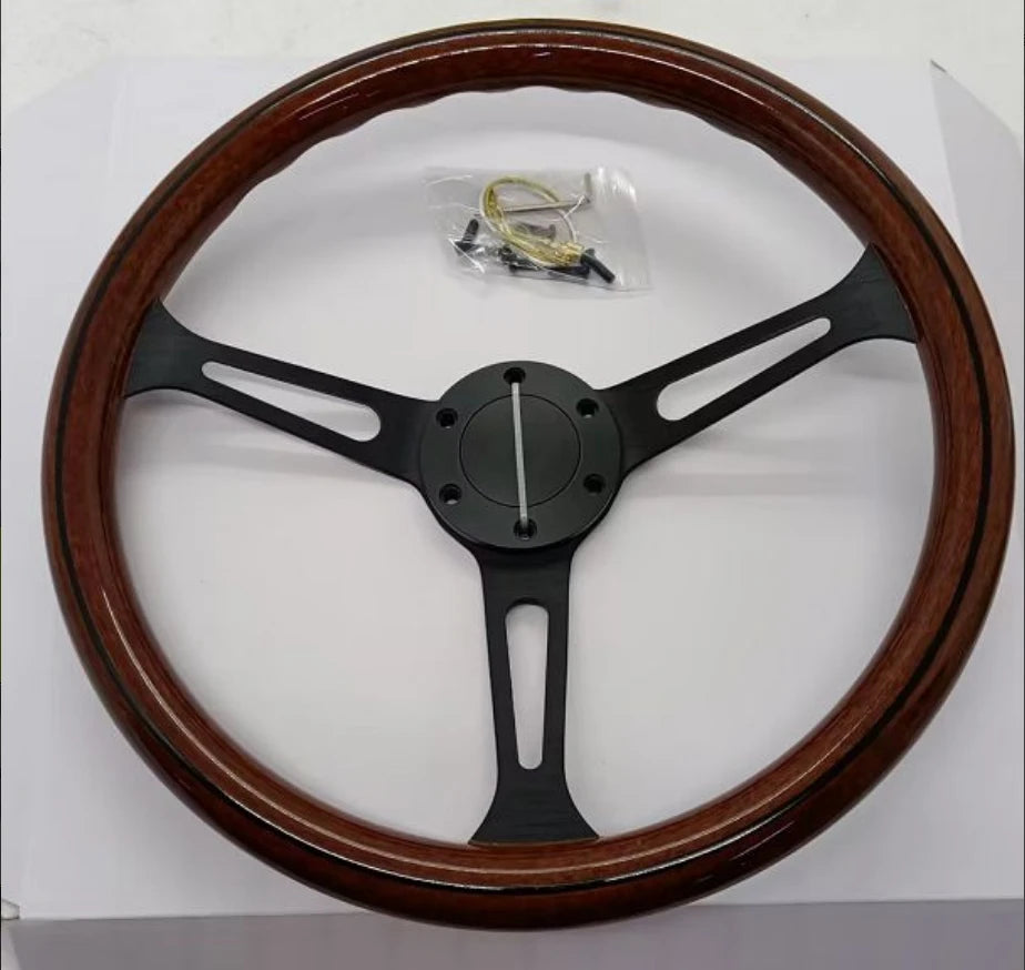 Volante esportivo retro - com cromado
