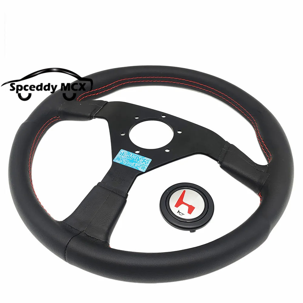 Volante  Esportivo MOMO Racing de Couro com logo Honda