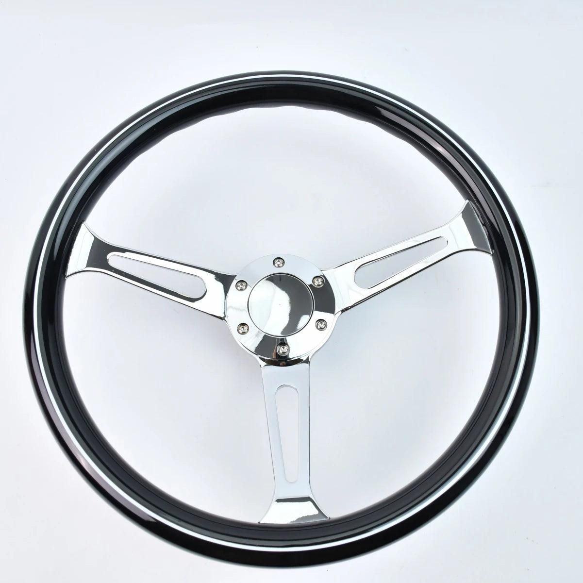 Volante esportivo retro - com cromado