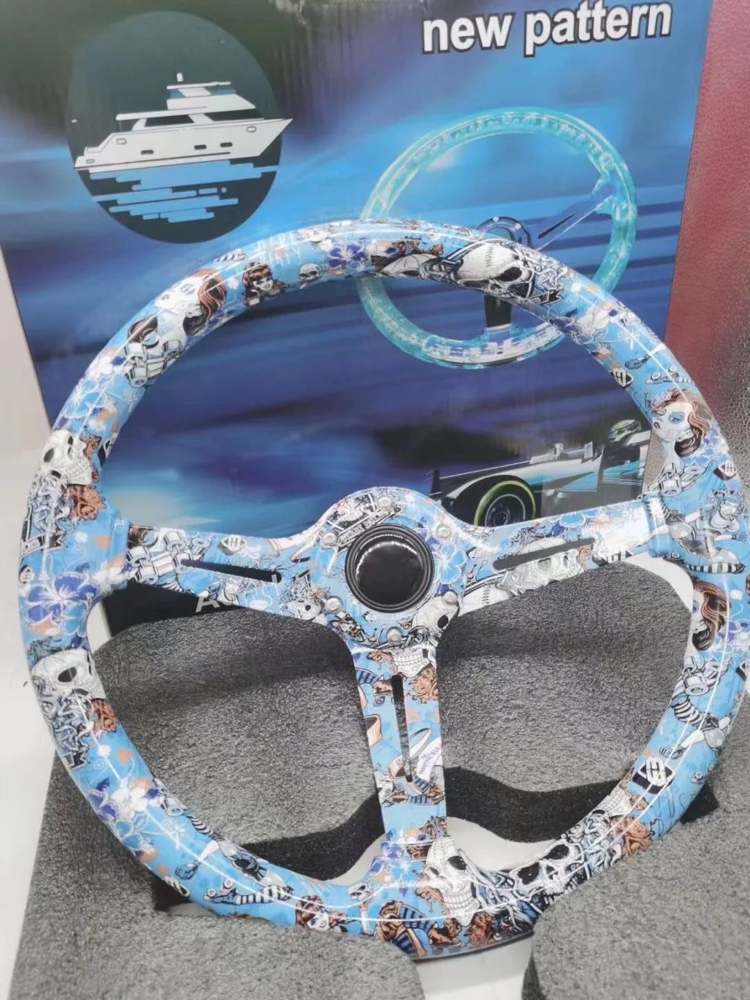 Volante esportivo pintura Cartoon/ anime