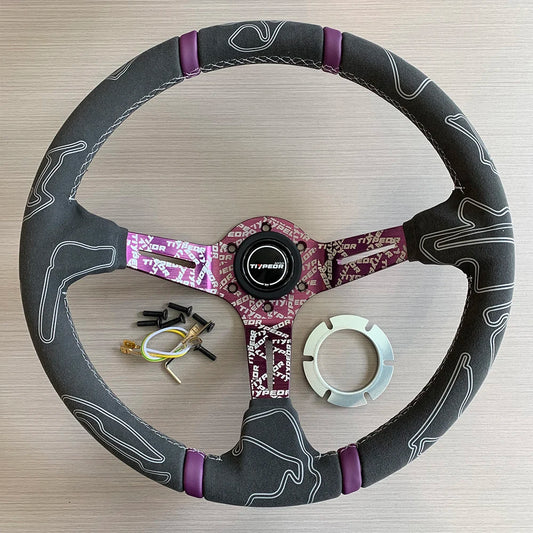 Volante esportivo Tiypeor JDM Style