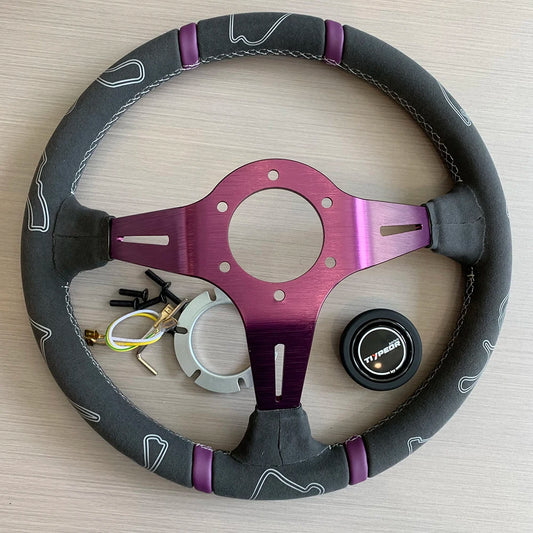 Volante esportivo Tiypeor JDM Style