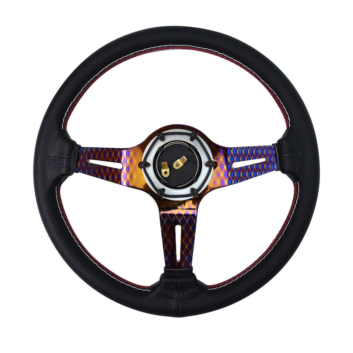 Volante esportivo Tiypeor aço texturizado