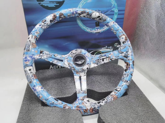 Volante esportivo pintura Cartoon/ anime