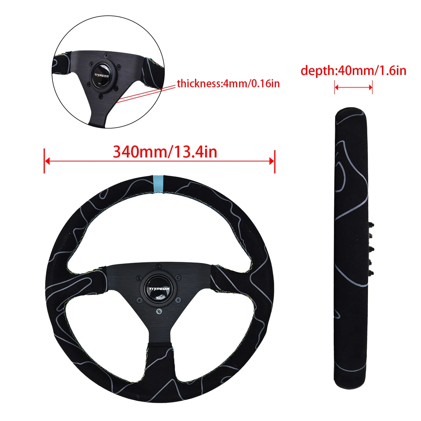 Volante Esportivo Tiypeor Track Line